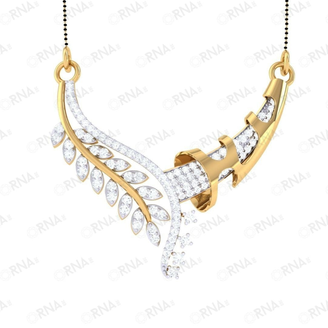 Orna  Diamond Mangalsutra - HYMS037