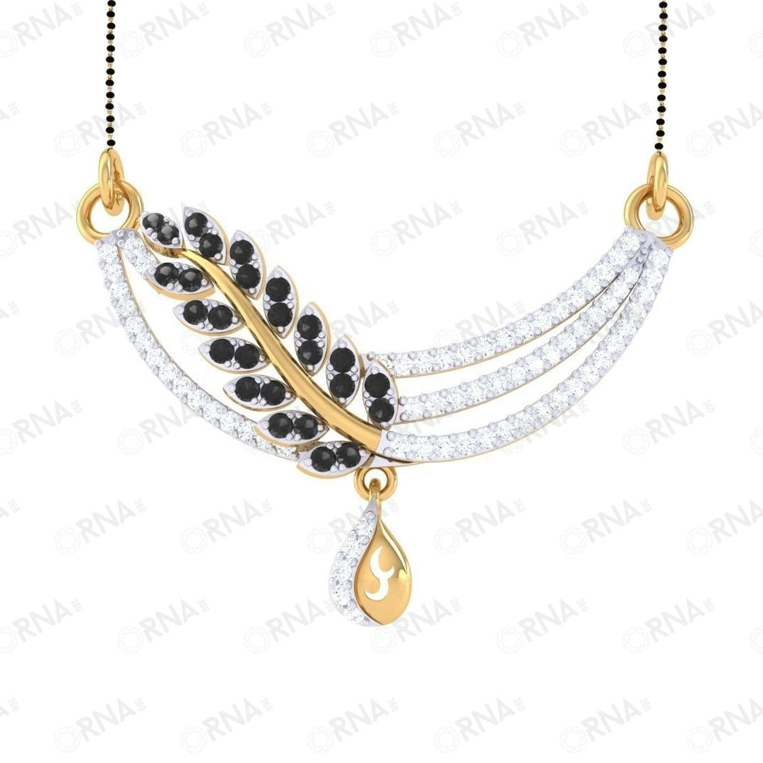 Orna  Diamond Mangalsutra - HYMS039