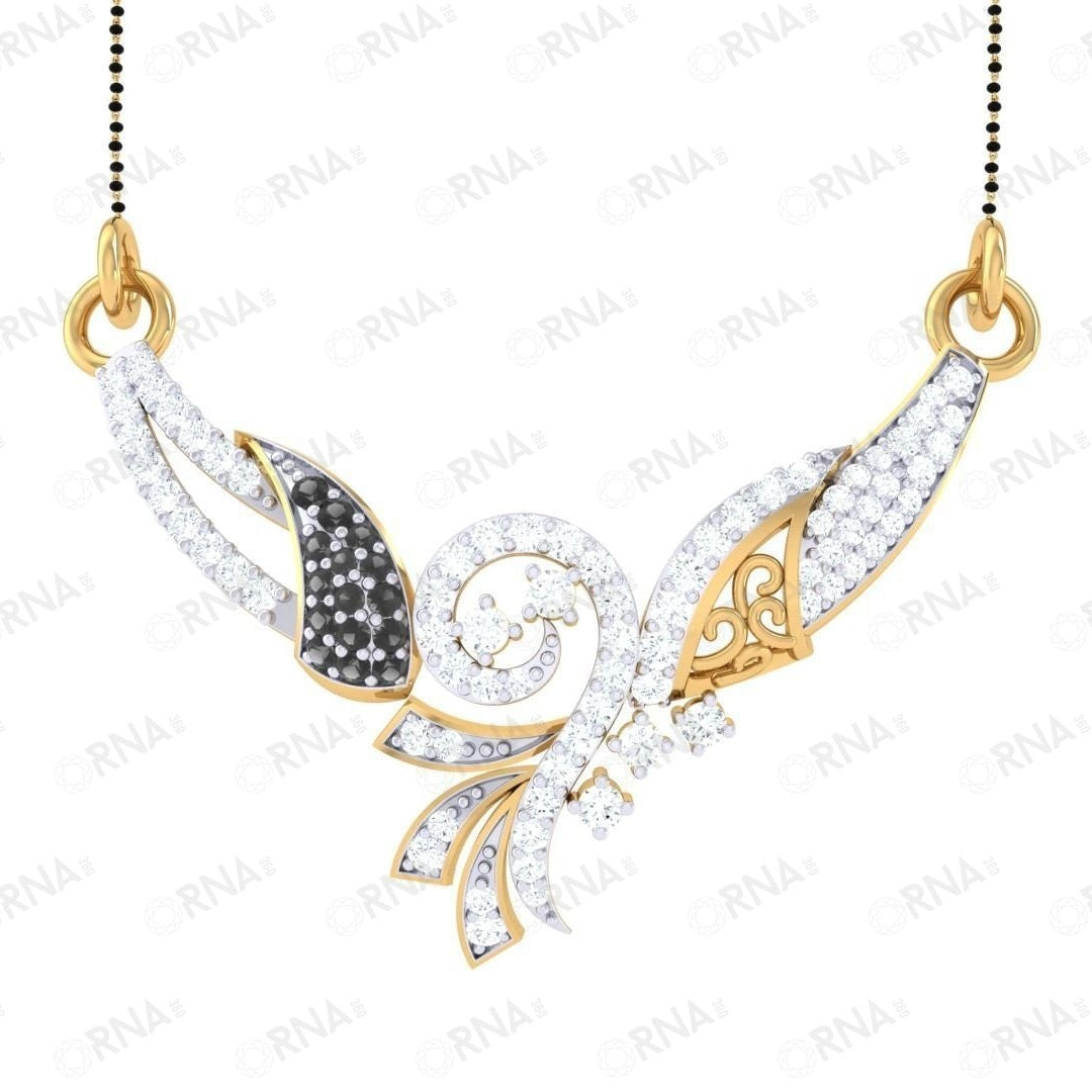 Orna  Diamond Mangalsutra - HYMS041