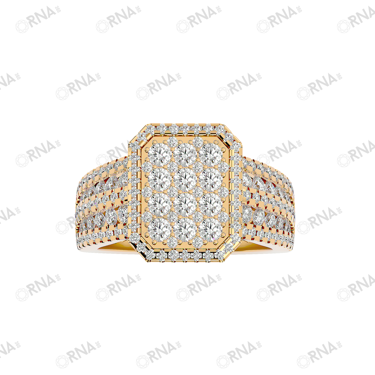 Orna Mens Studded Ring - HYMR036