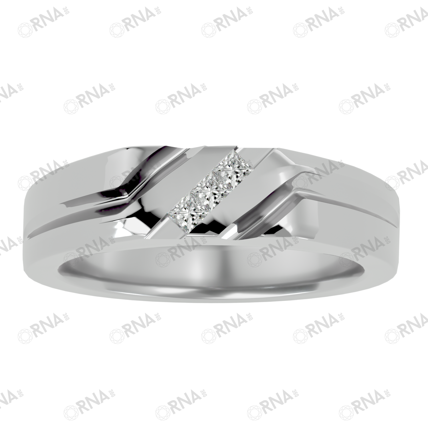 Orna Mens Studded Ring - HYMR019