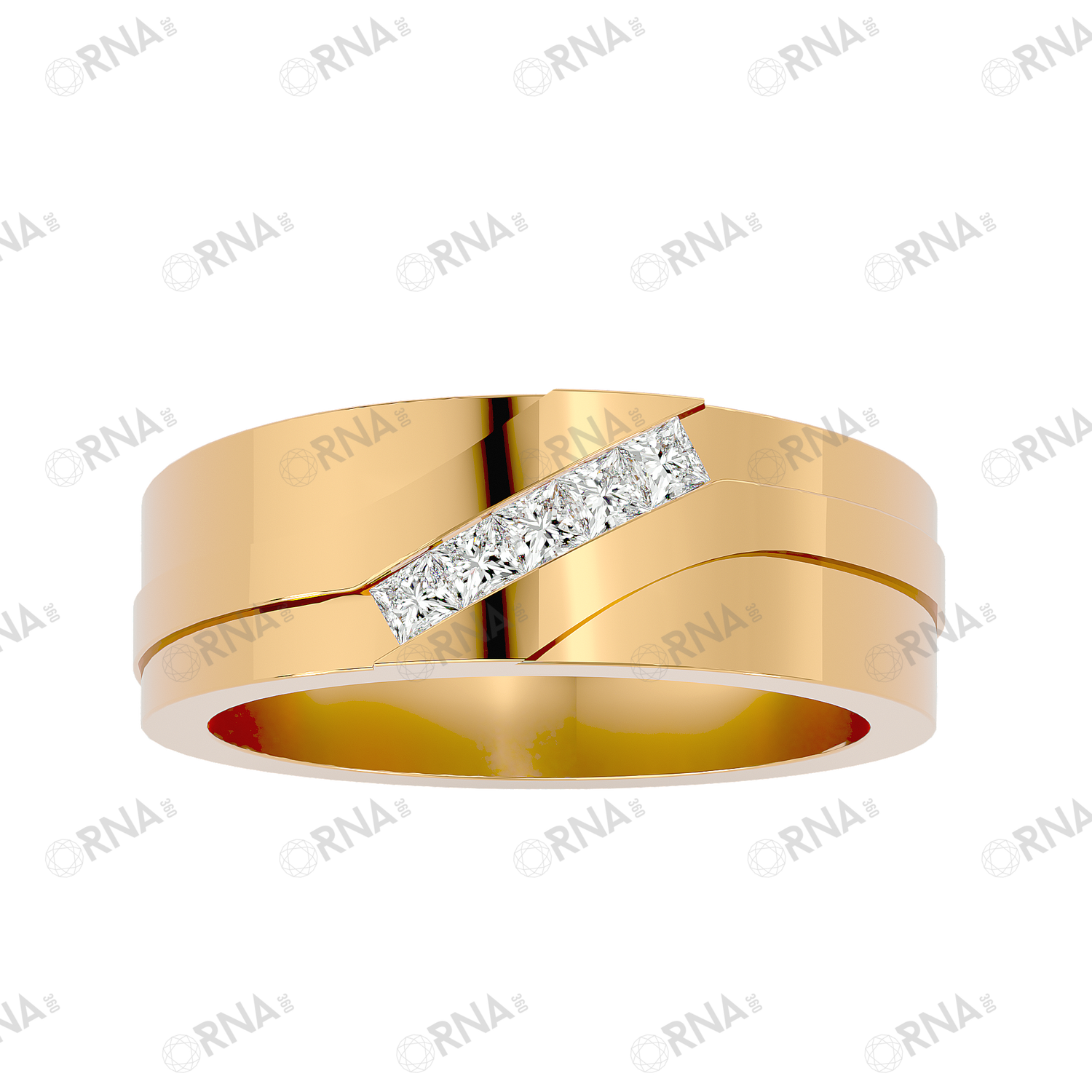 Orna Mens Studded Ring - HYMR021