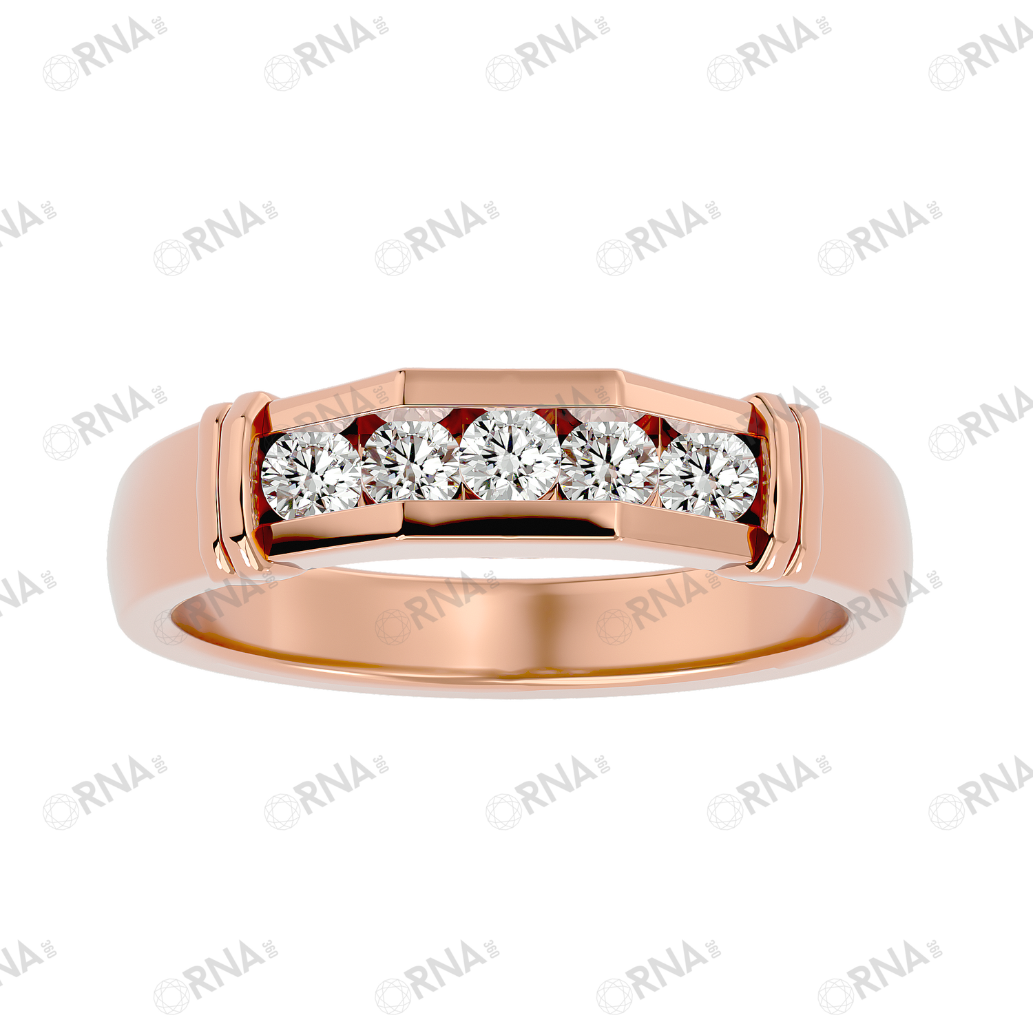 Orna Mens Studded Ring - HYMR025