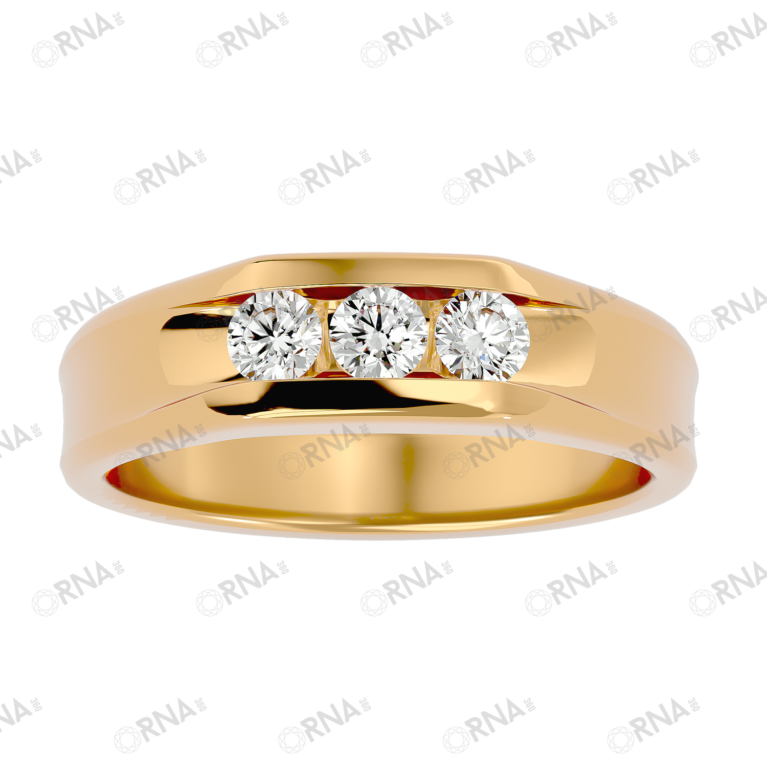 Orna Mens Studded Ring - HYMR027