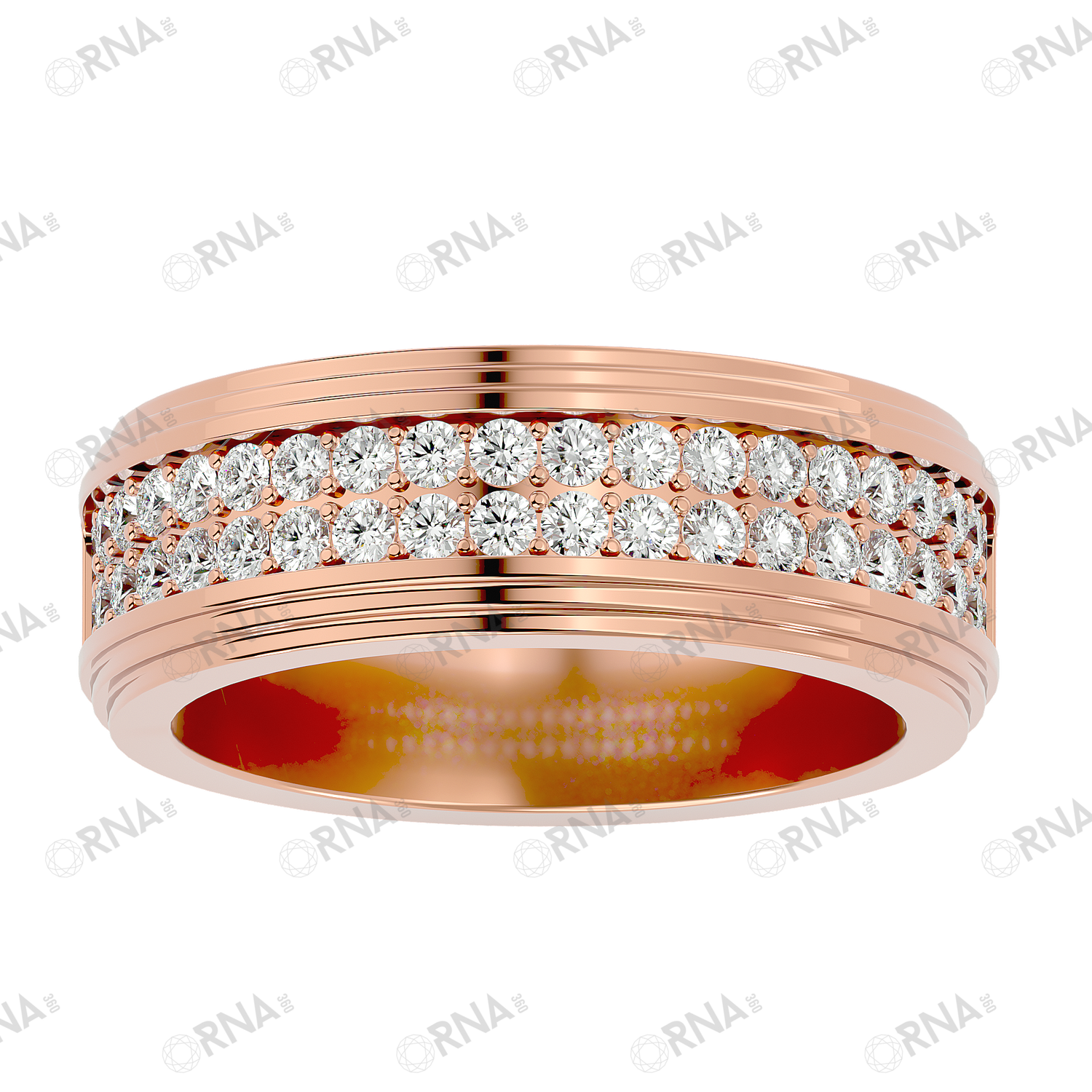 Orna Mens Studded Ring - HYMR028