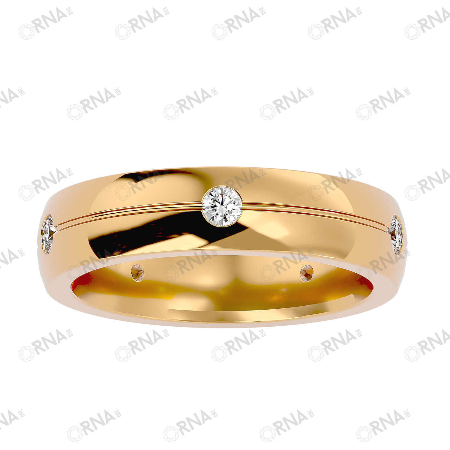 Orna Mens Studded Ring - HYMR030