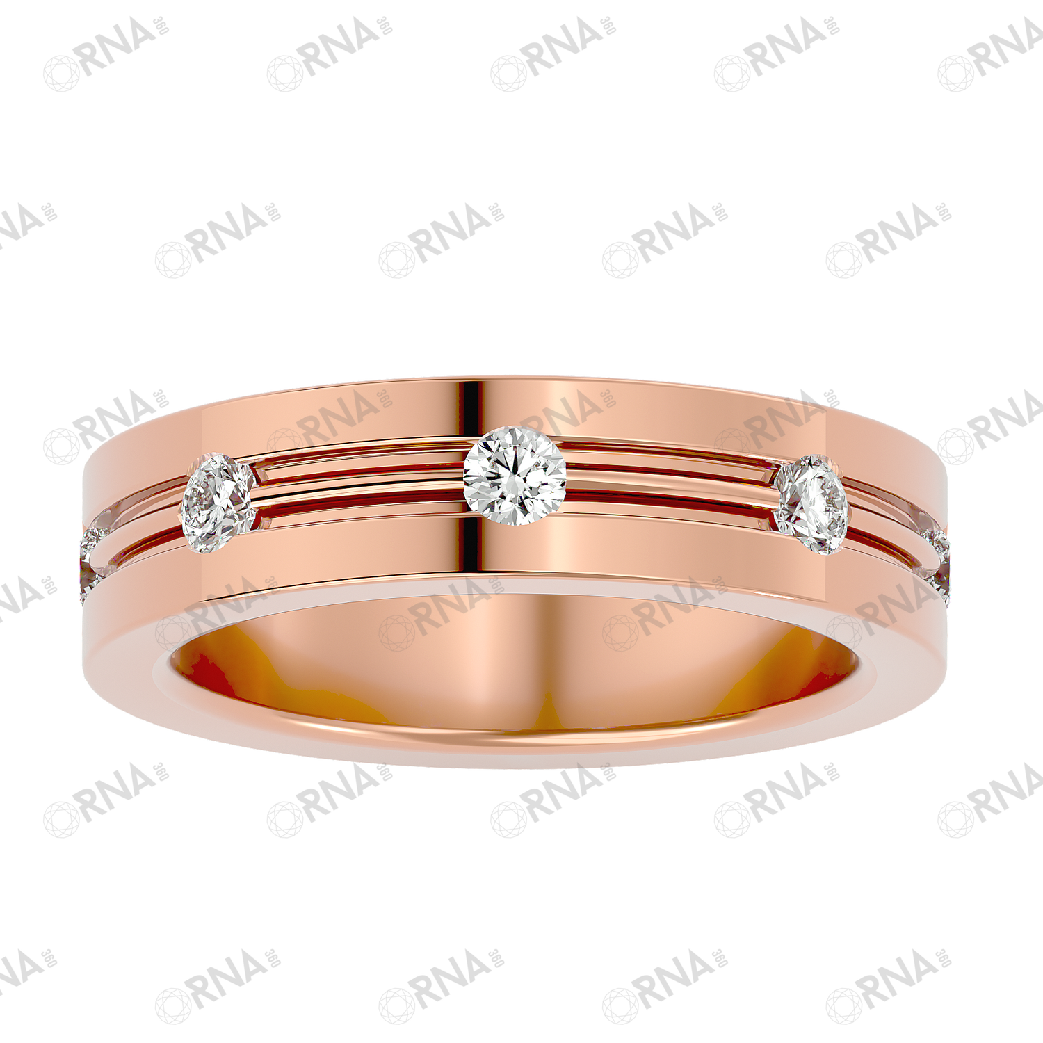 Orna Mens Studded Ring - HYMR032