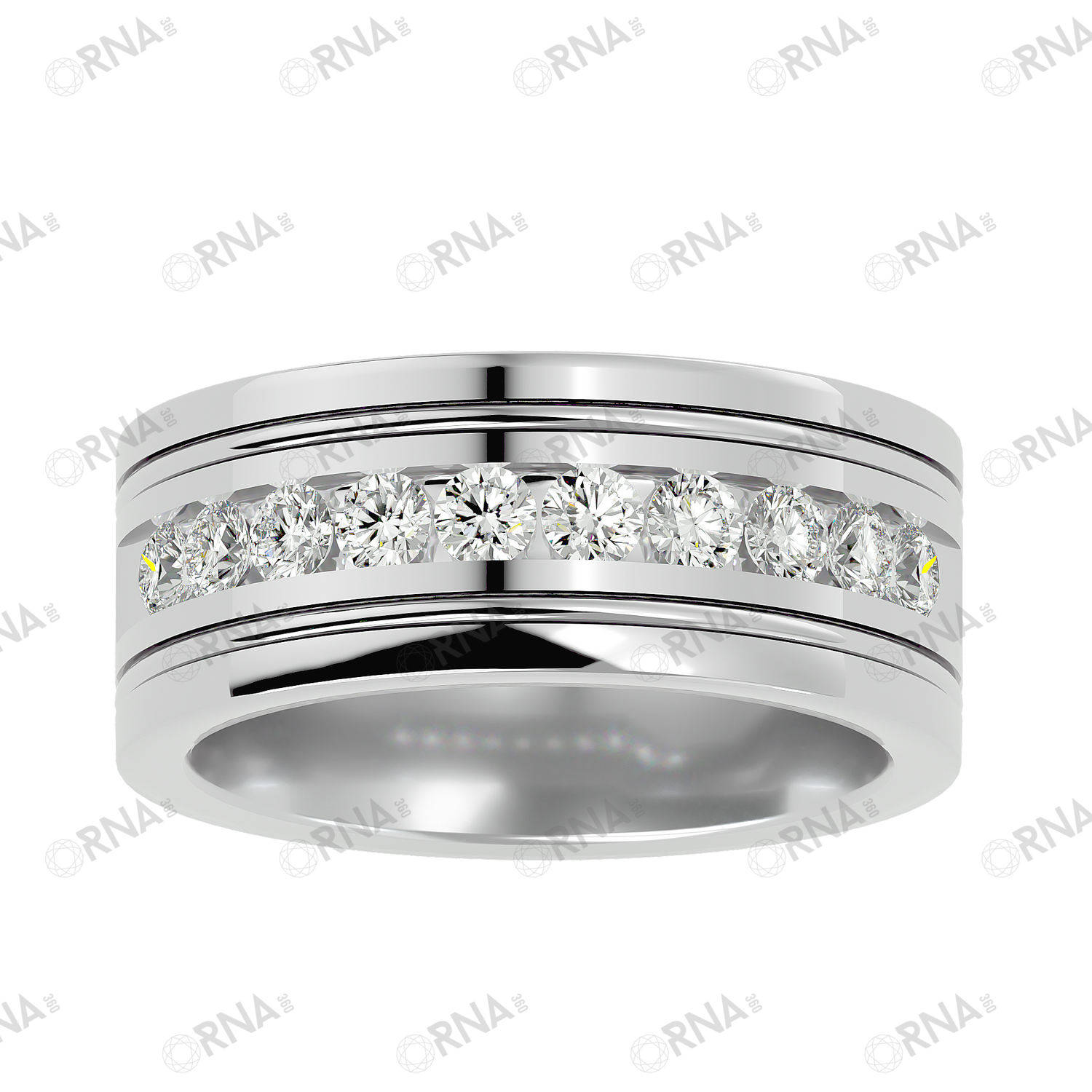Orna Mens Studded Ring - HYMR034