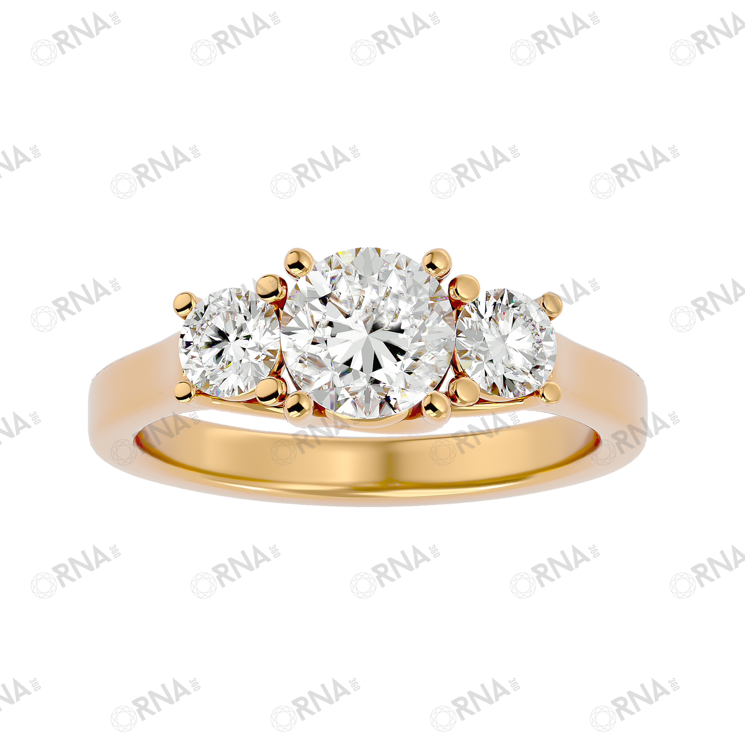 Orna Three Stone Ring -HYLR025