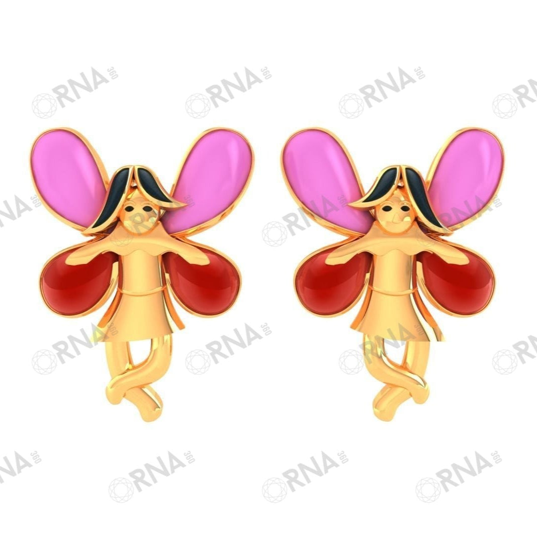 Orna  Diamond Kids Earring - HYKE018