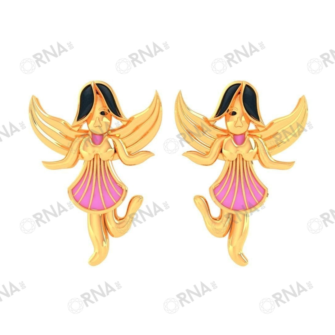 Orna  Diamond Kids Earring - HYKE020