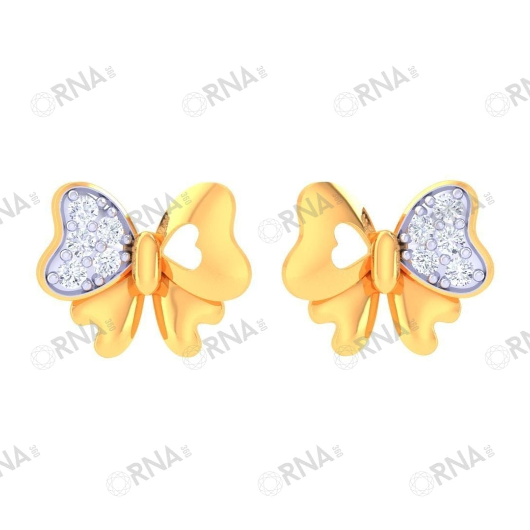 Orna  Diamond Kids Earring - HYKE005