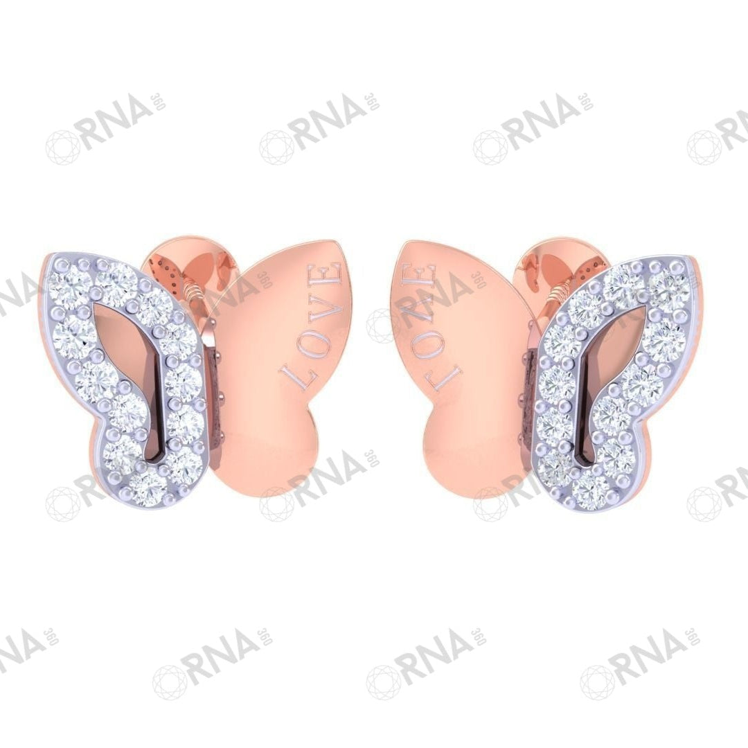 Orna  Diamond Kids Earring - HYKE004