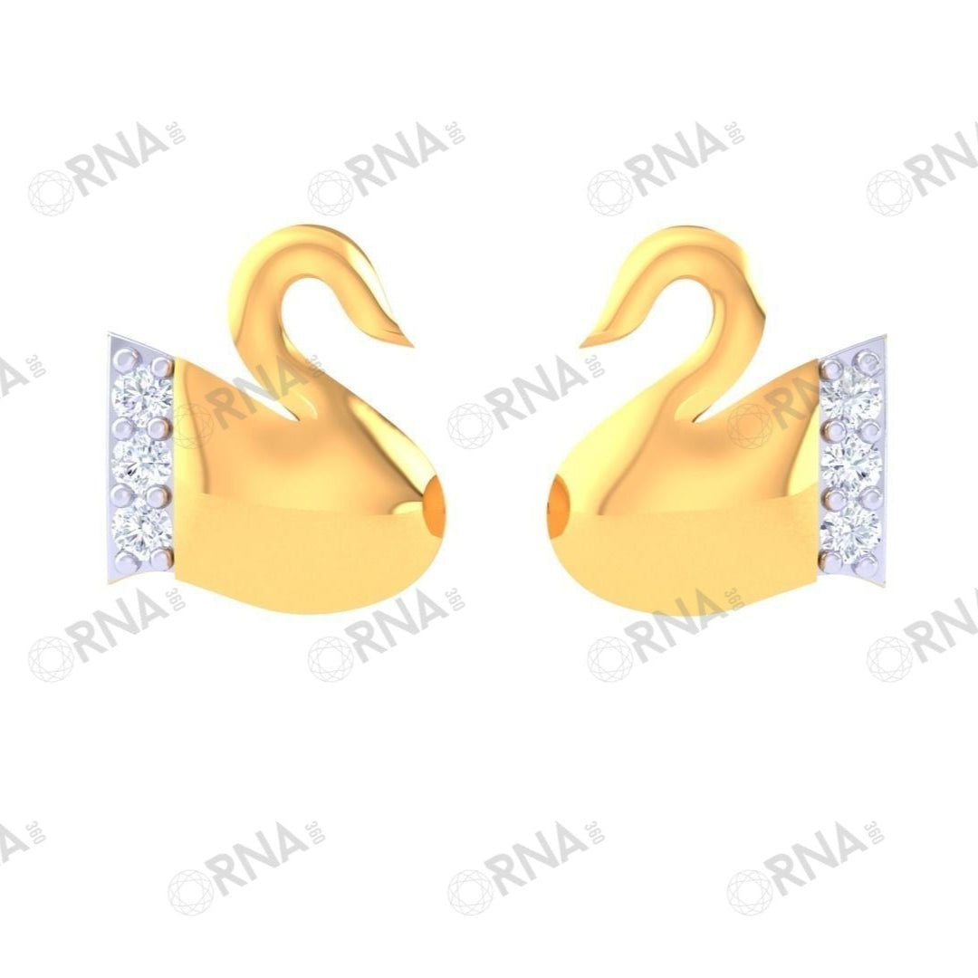 Orna  Diamond Kids Earring - HYKE059
